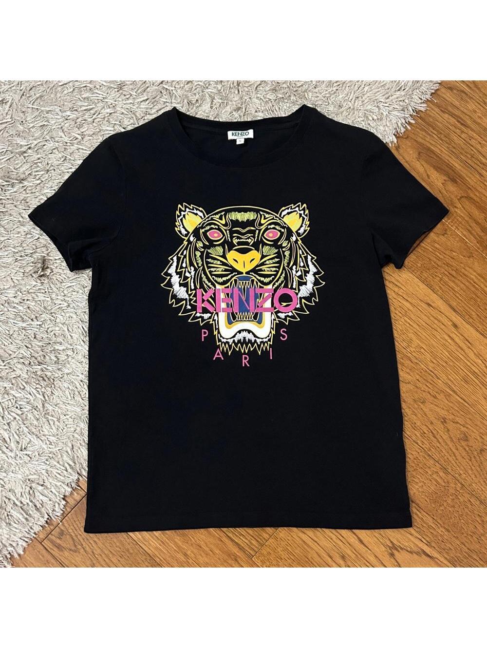 NEW Kenzo Tiger Graphic Tee T-Shirt, black, size small
